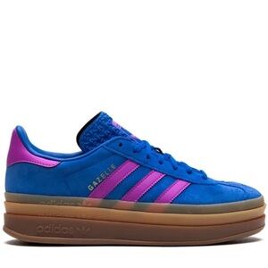 adidas Women's Gazelle Blue and Pink Sneakers